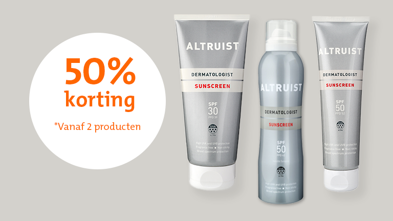 Altruist zonnebrand 1 plus 1 gratis