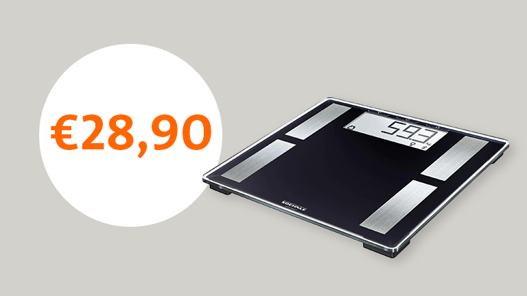 Weegschaal met korting