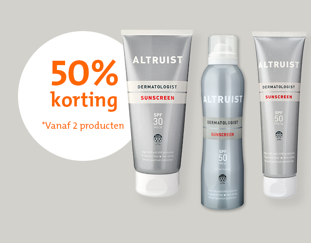 Zonnebrand van Altruist actie 1 plus 1 gratis