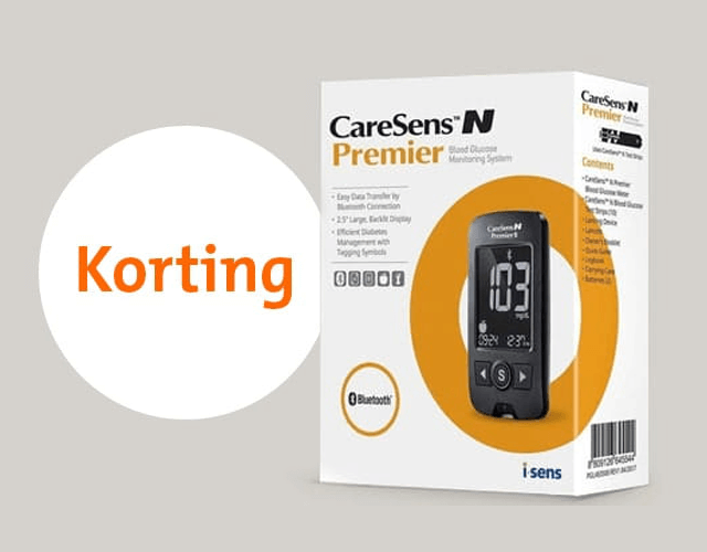 Korting op diabetes testmateriaal en glucosemeter