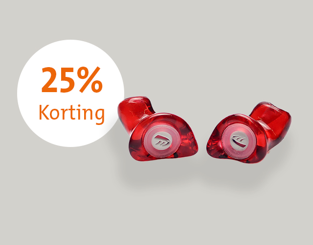 25% korting op oordoppen op maat bij pluggerz