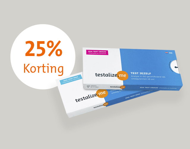 25% korting bij Testalize