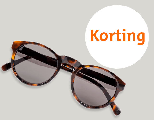 Korting op zonnebrillen