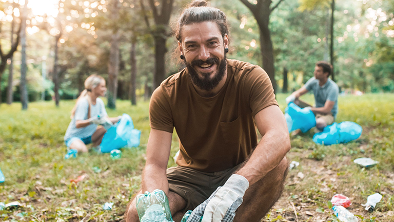 Schoonmakers in de natuur