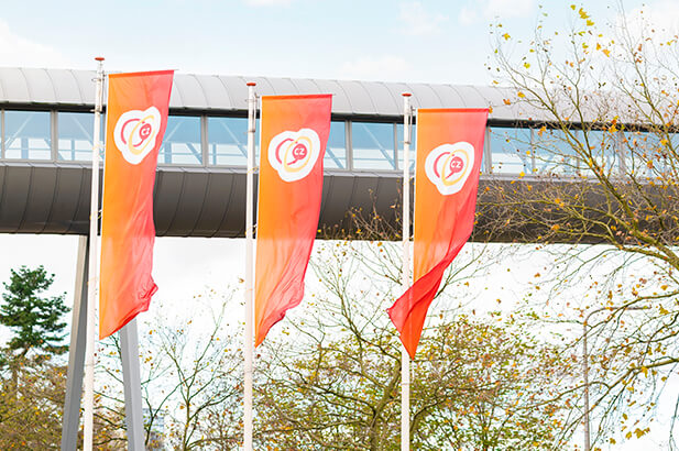 Vlaggen CZ gebouw